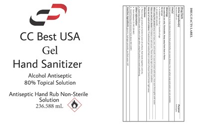8oz Gel Label 236.588 - 8oz CC Gel Hand Sanitizer Label (1)